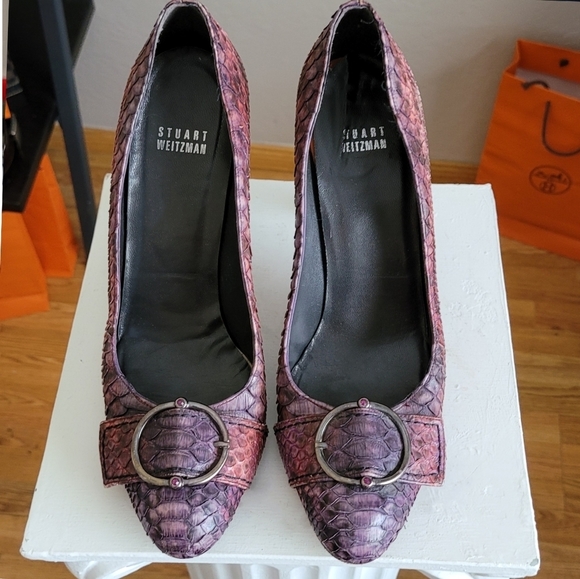 STUART Weitzman Pumps snake heels - Picture 2 of 16